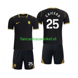 Chelsea Wedstrijdshirt met Korting Moises Caicedo 25 Uit Kind 2026-27 Korte Mouw