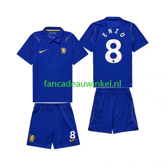Wedstrijdshirt met Korting Chlesea Enzo Fernandez 8 Thuis Kind 2026-27 Korte Mouw
