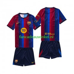 FC Barcelona Wedstrijdshirt met Korting Thuis Kind 2026-27 Korte Mouw
