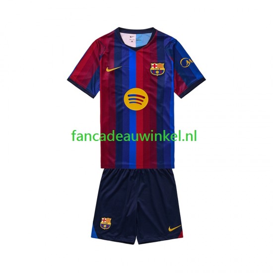 FC Barcelona Wedstrijdshirt met Korting Thuis Kind 2026-27 Korte Mouw