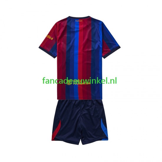 FC Barcelona Wedstrijdshirt met Korting Thuis Kind 2026-27 Korte Mouw