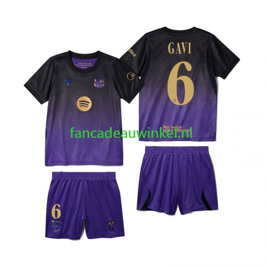 FC Barcelona Wedstrijdshirt met Korting Gavi 6 Uit Kind 2026-27 Korte Mouw