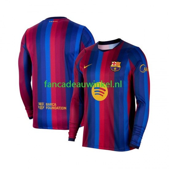 FC Barcelona Wedstrijdshirt met Korting Thuis Heren 2026-27 Lange Mouw