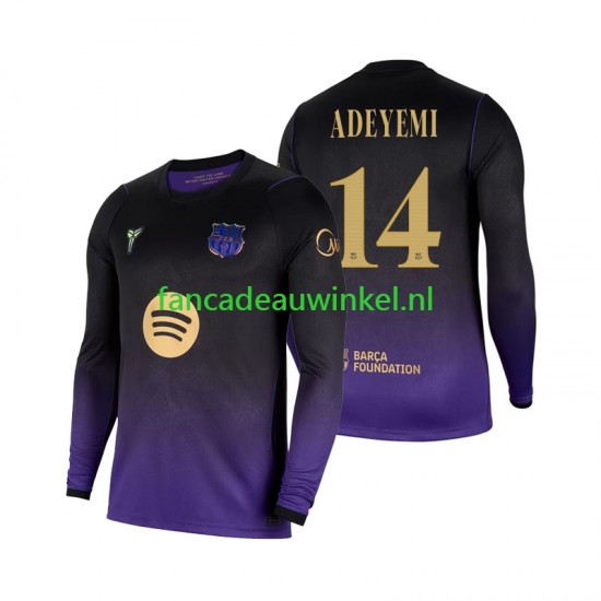 FC Barcelona Wedstrijdshirt met Korting Karim Adeyemi 14 Uit Heren 2026-27 Lange Mouw