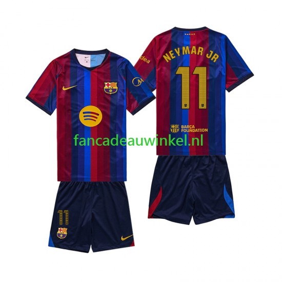 FC Barcelona Wedstrijdshirt met Korting Neymar JR 11 Thuis Kind 2026-27 Korte Mouw