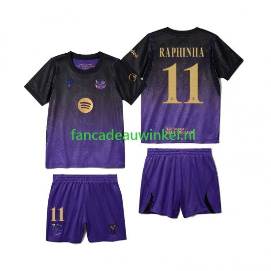 FC Barcelona Wedstrijdshirt met Korting Raphinha 11 Uit Kind 2026-27 Korte Mouw