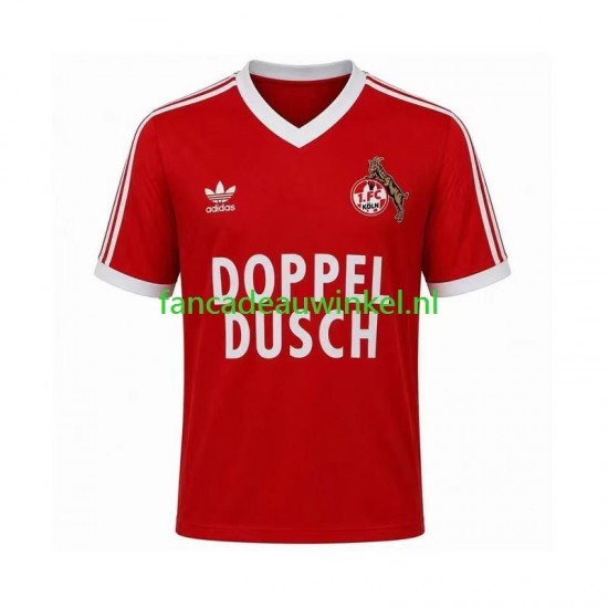 FC Köln Wedstrijdshirt met Korting 1984 1985 Retro Uit Heren Korte Mouw