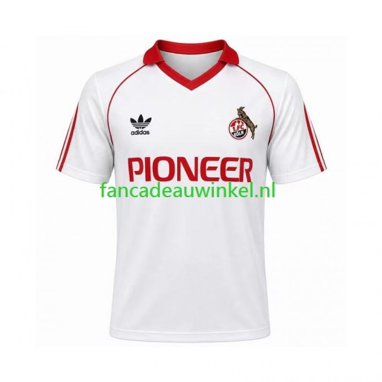 FC Köln Wedstrijdshirt met Korting 1980 1981 Retro Thuis Heren Korte Mouw