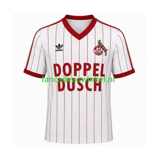 FC Köln Wedstrijdshirt met Korting 1982 1983 Retro Thuis Heren Korte Mouw