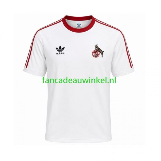 FC Köln Wedstrijdshirt met Korting 1986 1987 Retro Thuis Heren Korte Mouw