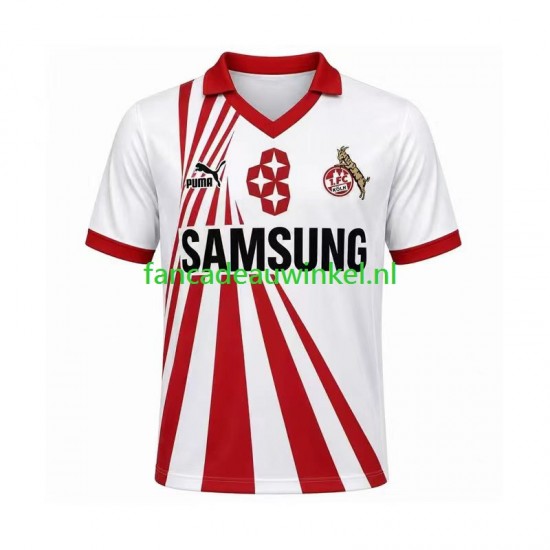 FC Köln Wedstrijdshirt met Korting 1990 1991 Retro Thuis Heren Korte Mouw