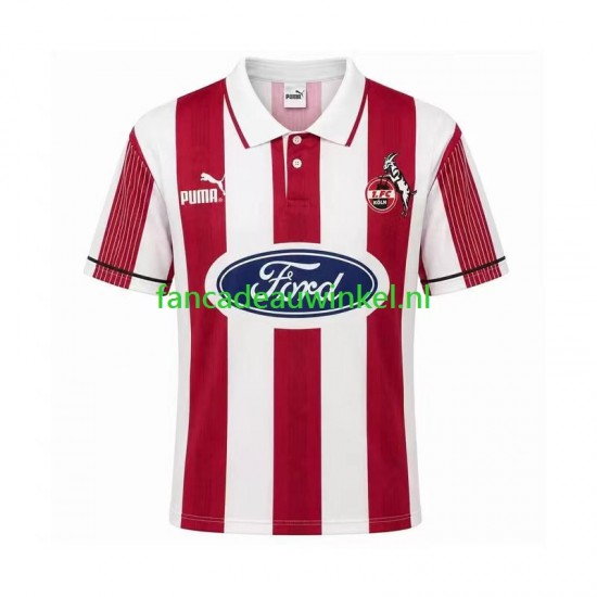FC Köln Wedstrijdshirt met Korting 1995 1996 Retro Thuis Heren Korte Mouw