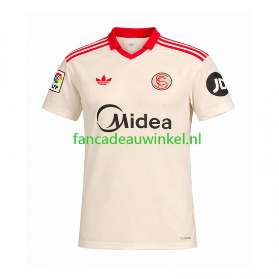 Sevilla FC Wedstrijdshirt met Korting Retro Thuis Heren 2025-26 Korte Mouw