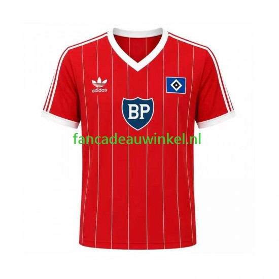 Hamburger SV Wedstrijdshirt met Korting 1984 Retro Uit Heren Korte Mouw
