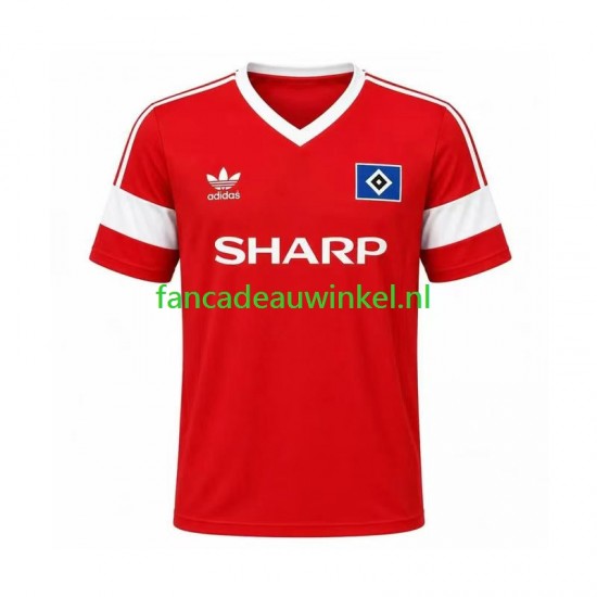 Hamburger SV Wedstrijdshirt met Korting 1988 Retro Uit Heren Korte Mouw