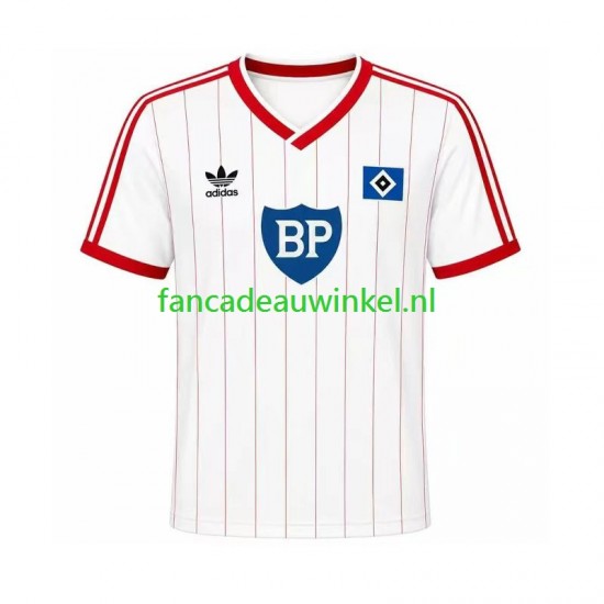 Hamburger SV Wedstrijdshirt met Korting 1984 Retro Thuis Heren Korte Mouw