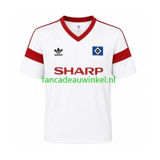 Hamburger SV Wedstrijdshirt met Korting 1988 Retro Thuis Heren Korte Mouw