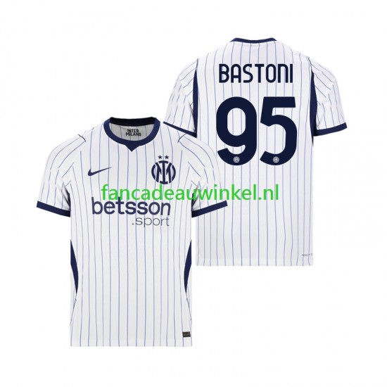 Inter Milan Wedstrijdshirt met Korting Alessandro Bastoni 95 Uit Heren 2026-27 Korte Mouw