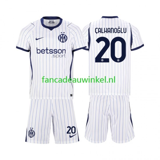 Inter Milan Wedstrijdshirt met Korting Hakan Calhanoglu 20 Uit Kind 2026-27 Korte Mouw