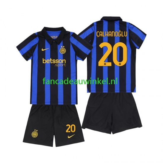Inter Milan Wedstrijdshirt met Korting Hakan Calhanoglu 20 Thuis Kind 2026-27 Korte Mouw