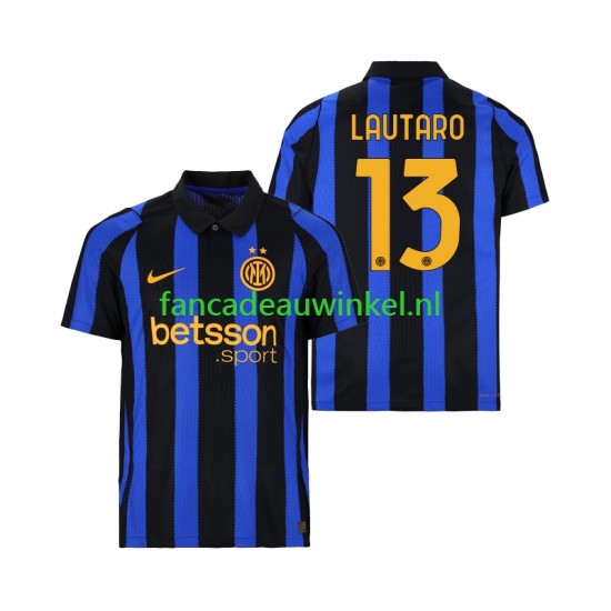 Inter Milan Wedstrijdshirt met Korting Lautaro Martinez 13 Thuis Heren 2026-27 Korte Mouw