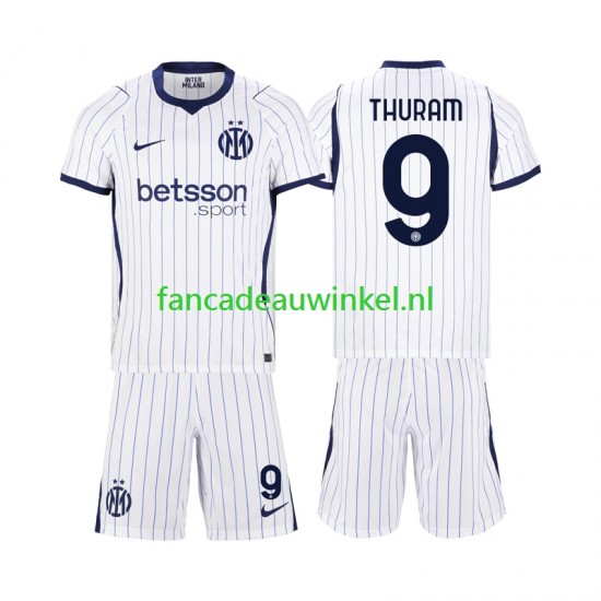 Inter Milan Wedstrijdshirt met Korting Marcus Thuram 9 Uit Kind 2026-27 Korte Mouw