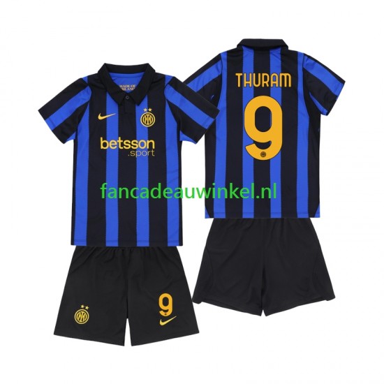 Inter Milan Wedstrijdshirt met Korting Marcus Thuram 9 Thuis Kind 2026-27 Korte Mouw