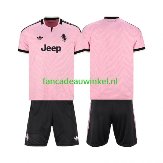 Juventus Wedstrijdshirt met Korting Uit Kind 2026-27 Korte Mouw