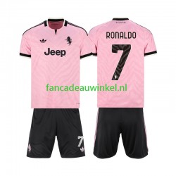 Juventus Wedstrijdshirt met Korting Cristiano Ronaldo 7 Uit Kind 2026-27 Korte Mouw