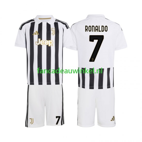 Juventus Wedstrijdshirt met Korting Cristiano Ronaldo 7 Thuis Kind 2026-27 Korte Mouw