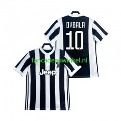 Juventus Wedstrijdshirt met Korting DYBALA 21 2017 2018 Retro Thuis Heren Korte Mouw