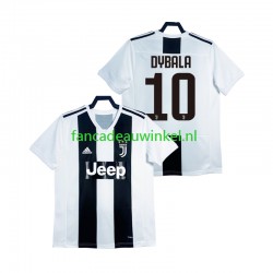 Juventus Wedstrijdshirt met Korting DYBALA 21 2018 2019 Retro Thuis Heren Korte Mouw