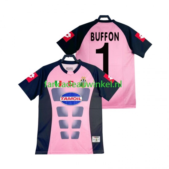 Juventus Wedstrijdshirt met Korting Buffon 1 Keepersshirt Retro Uit Heren 2002-2003 Korte Mouw