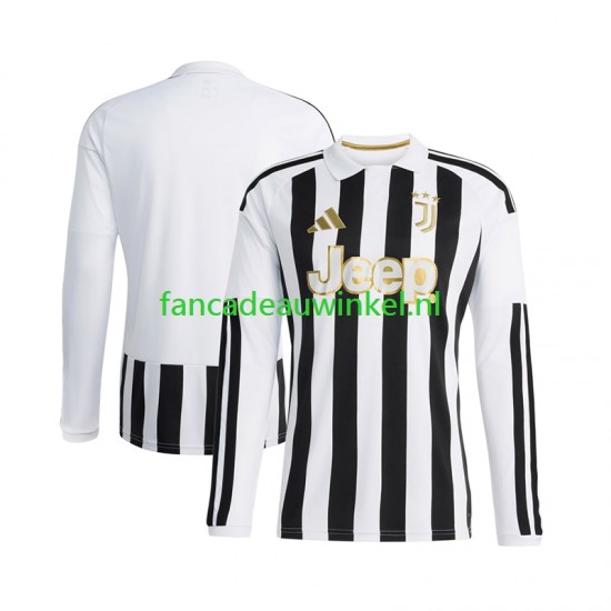 Juventus Wedstrijdshirt met Korting Thuis Heren 2026-27 Lange Mouw