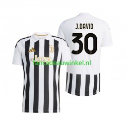 Juventus Wedstrijdshirt met Korting Jonathan David 30 Thuis Heren 2026-27 Korte Mouw