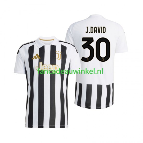 Juventus Wedstrijdshirt met Korting Jonathan David 30 Thuis Heren 2026-27 Korte Mouw