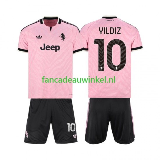 Juventus Wedstrijdshirt met Korting Kenan Yildiz 10 Uit Kind 2026-27 Korte Mouw
