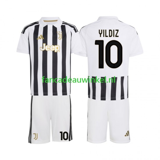 Juventus Wedstrijdshirt met Korting Kenan Yildiz 10 Thuis Kind 2026-27 Korte Mouw