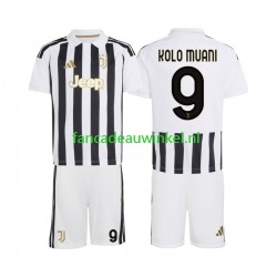 Juventus Wedstrijdshirt met Korting Randal Kolo Muani 9 Thuis Kind 2026-27 Korte Mouw