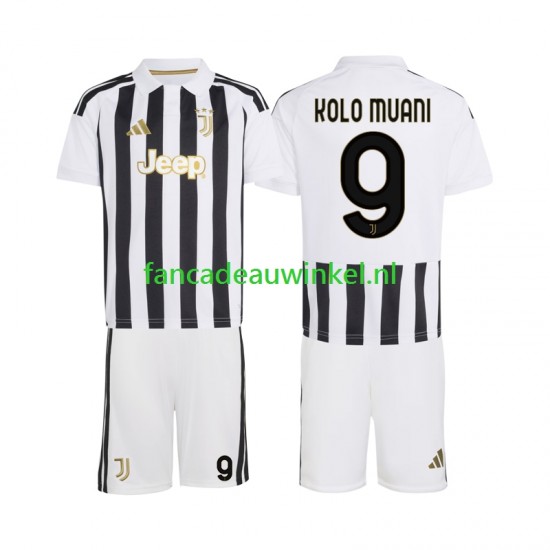 Juventus Wedstrijdshirt met Korting Randal Kolo Muani 9 Thuis Kind 2026-27 Korte Mouw