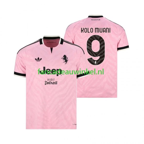 Juventus Wedstrijdshirt met Korting Randal Kolo Muani 9 Uit Heren 2026-27 Korte Mouw