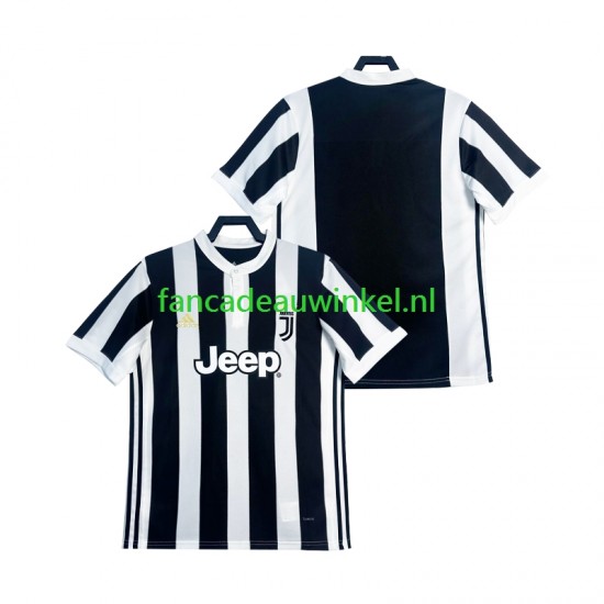 Juventus Wedstrijdshirt met Korting 2017 2018 Retro Thuis Heren Korte Mouw