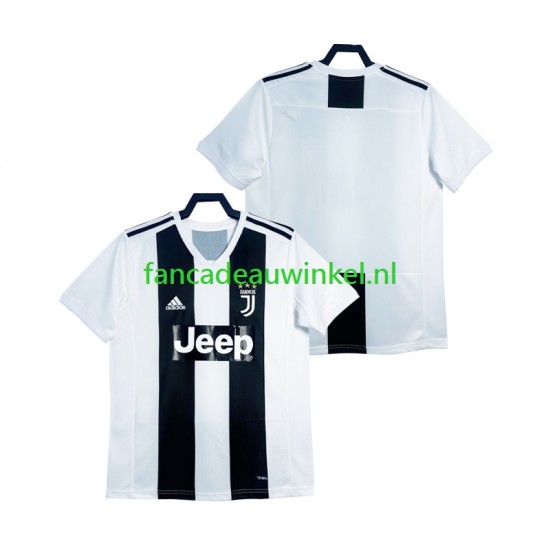 Juventus Wedstrijdshirt met Korting 2018 2019 Retro Thuis Heren Korte Mouw