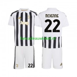 Juventus Wedstrijdshirt met Korting Weston McKennie 22 Thuis Kind 2026-27 Korte Mouw