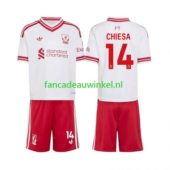 Liverpool Wedstrijdshirt met Korting Federico Chiesa 14 Uit Kind 2026-27 Korte Mouw