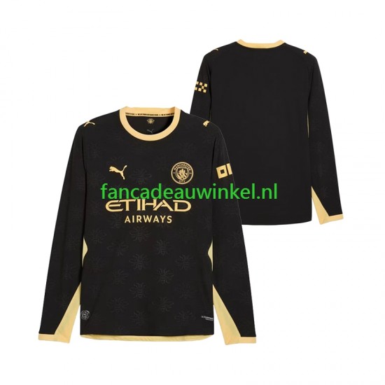 Manchester City Wedstrijdshirt met Korting Uit Heren 2026-27 Lange Mouw