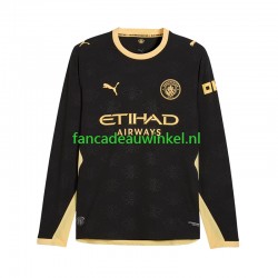 Manchester City Wedstrijdshirt met Korting Uit Heren 2026-27 Lange Mouw