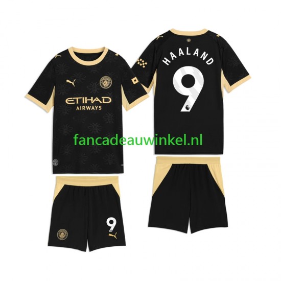 Manchester City Wedstrijdshirt met Korting Erling Haaland 9 Uit Kind 2026-27 Korte Mouw