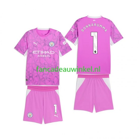 Manchester City Wedstrijdshirt met Korting Gianluigi Donnarumma 1 Keepersshirt Uit Kind 2026-27 Korte Mouw