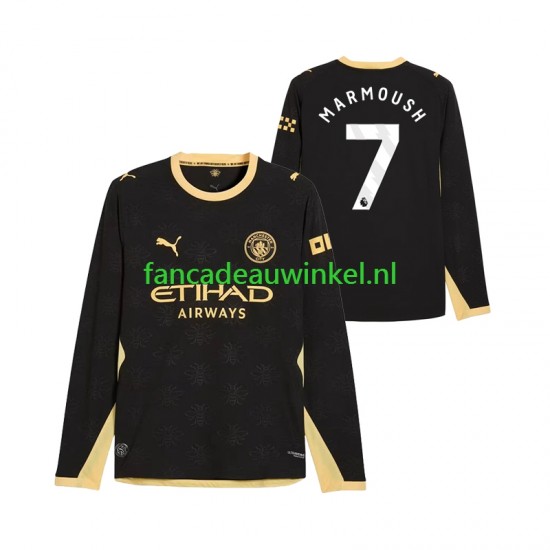Manchester City Wedstrijdshirt met Korting Omar Marmoush 7 Uit Heren 2026-27 Lange Mouw